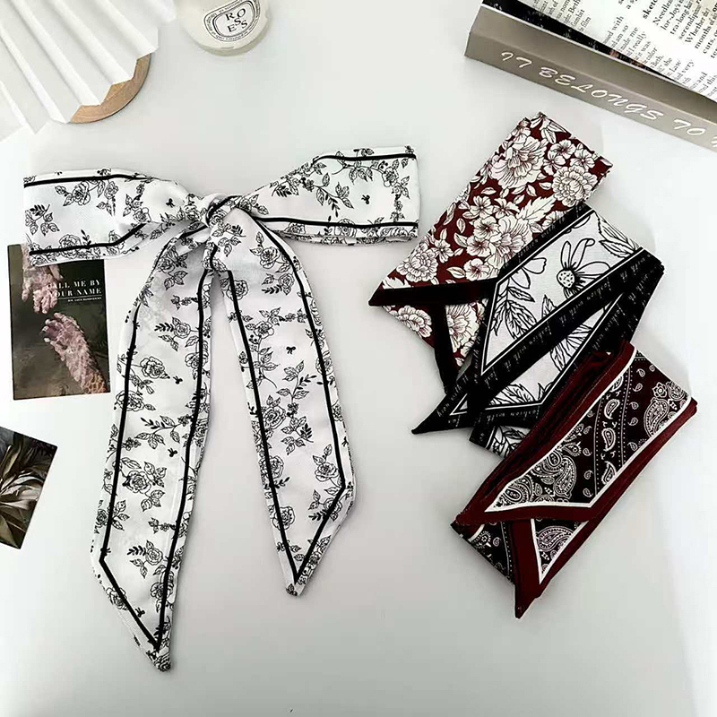 Women Fashion Necktie - Luksusowa moda damska, cienka jedwabna apaszka,