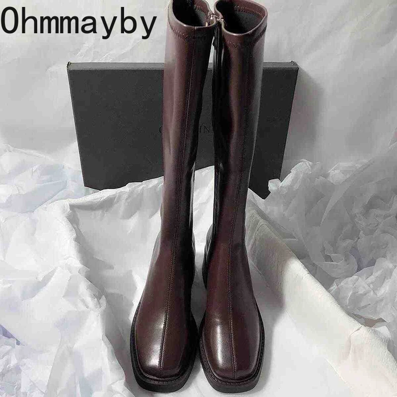 Vintage gruby obcas damskie bu – Women'S Fashion Knee High Boots recenzja i cena