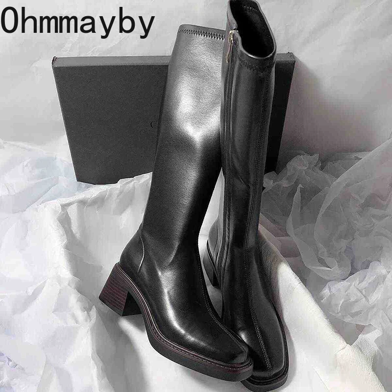 Vintage gruby obcas damskie bu – Women'S Fashion Knee High Boots recenzja i cena