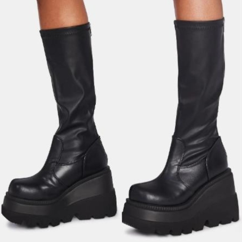 Damskie botki na platformie w  – Women'S Fashion Knee High Boots recenzja i cena